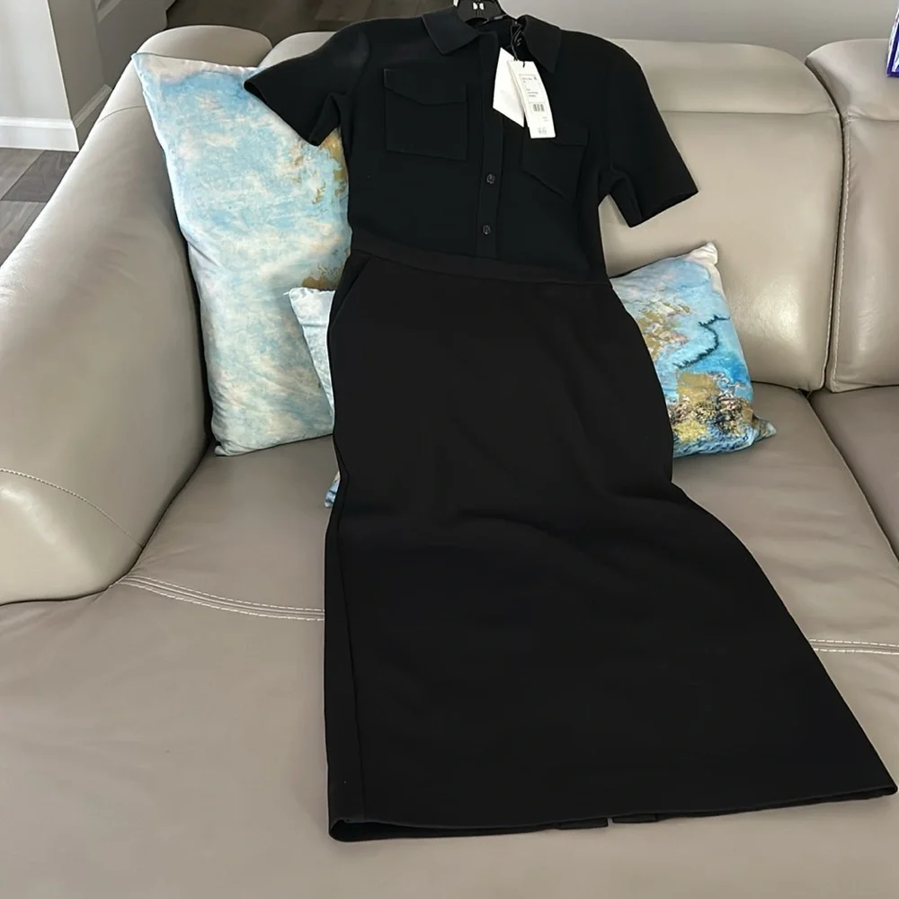 Theory Multi Media MIDI Dress - Picture 4 of 7
